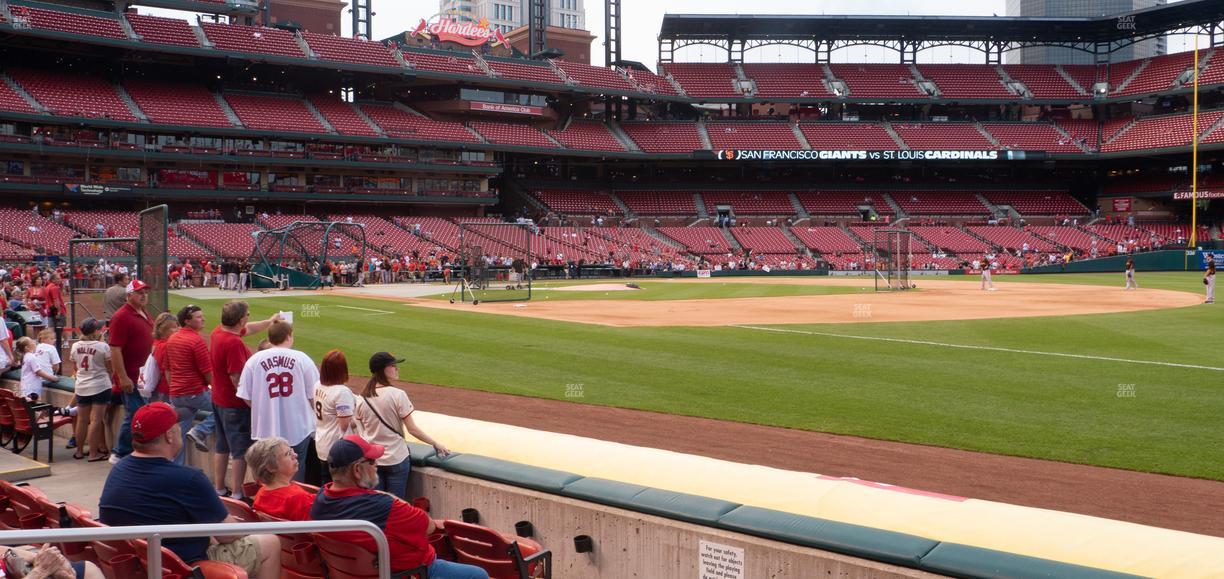 Busch Stadium - Section Dugout Box 138 Seat View
