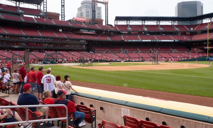 Busch Stadium - Section Dugout Box 138 Seat View