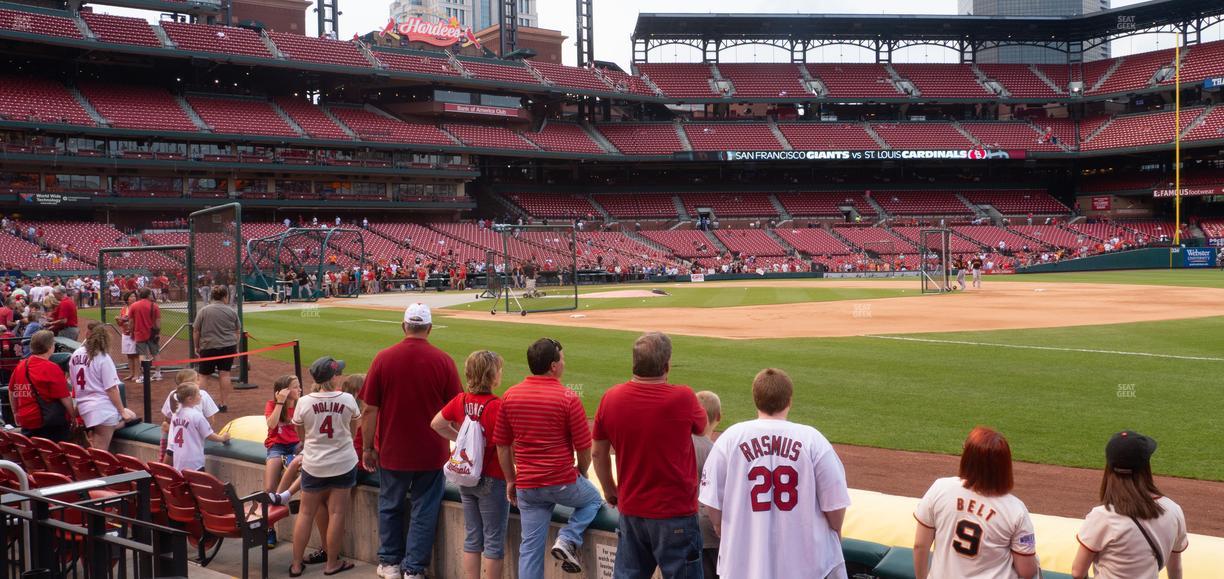 Busch Stadium - Section Dugout Box 139 Seat View