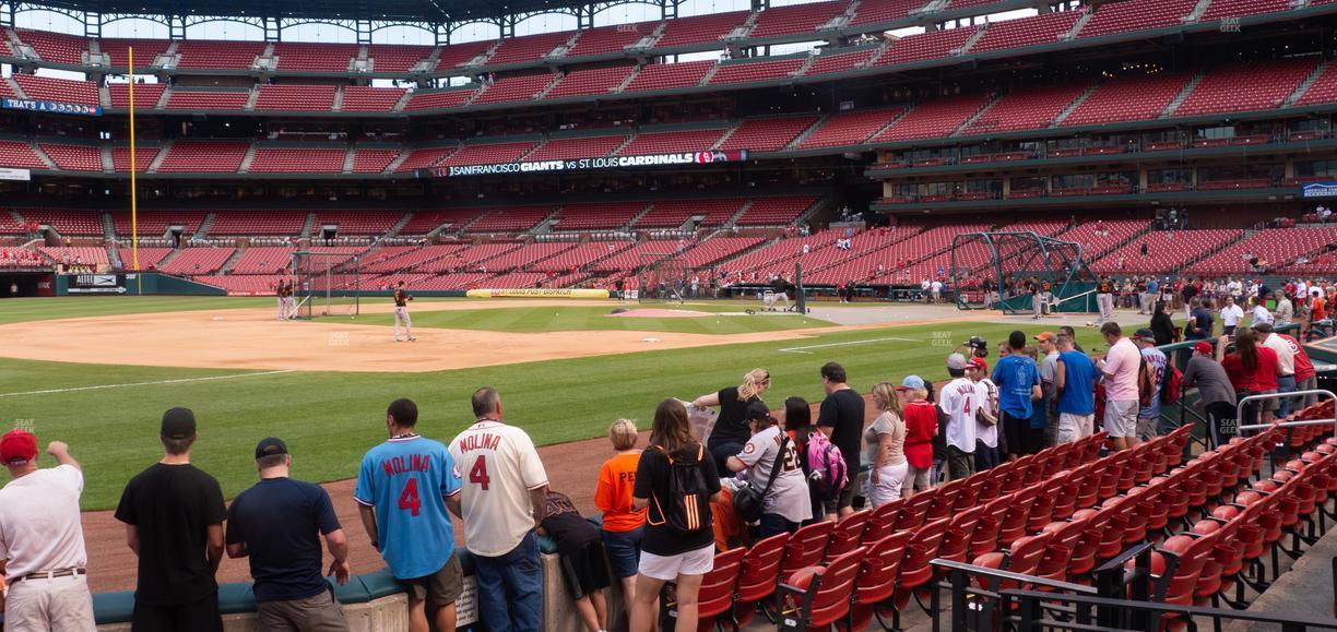 Busch Stadium - Section Dugout Box 161 Seat View
