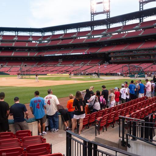 Busch Stadium - Section Dugout Box 161 Seat View