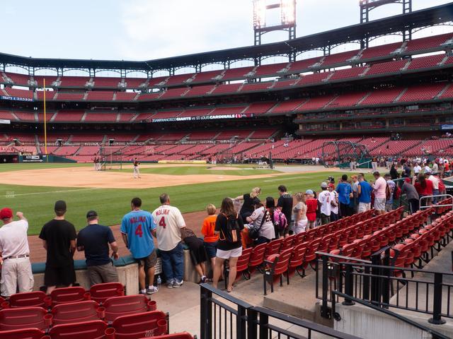 Busch Stadium - Section Dugout Box 161 Seat View Busch Stadium - Section Dugout Box 161 Seat View