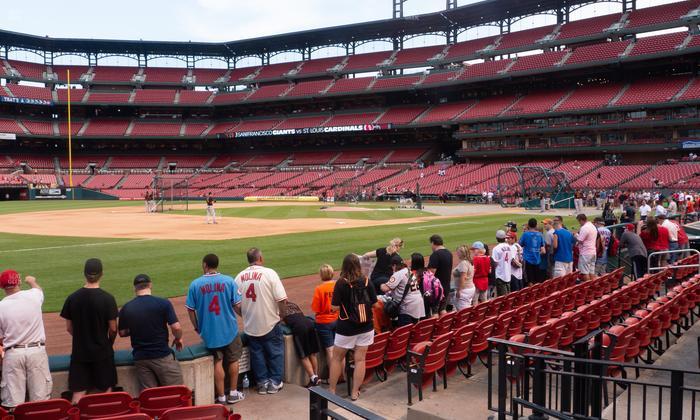 Busch Stadium - Section Dugout Box 161 Seat View