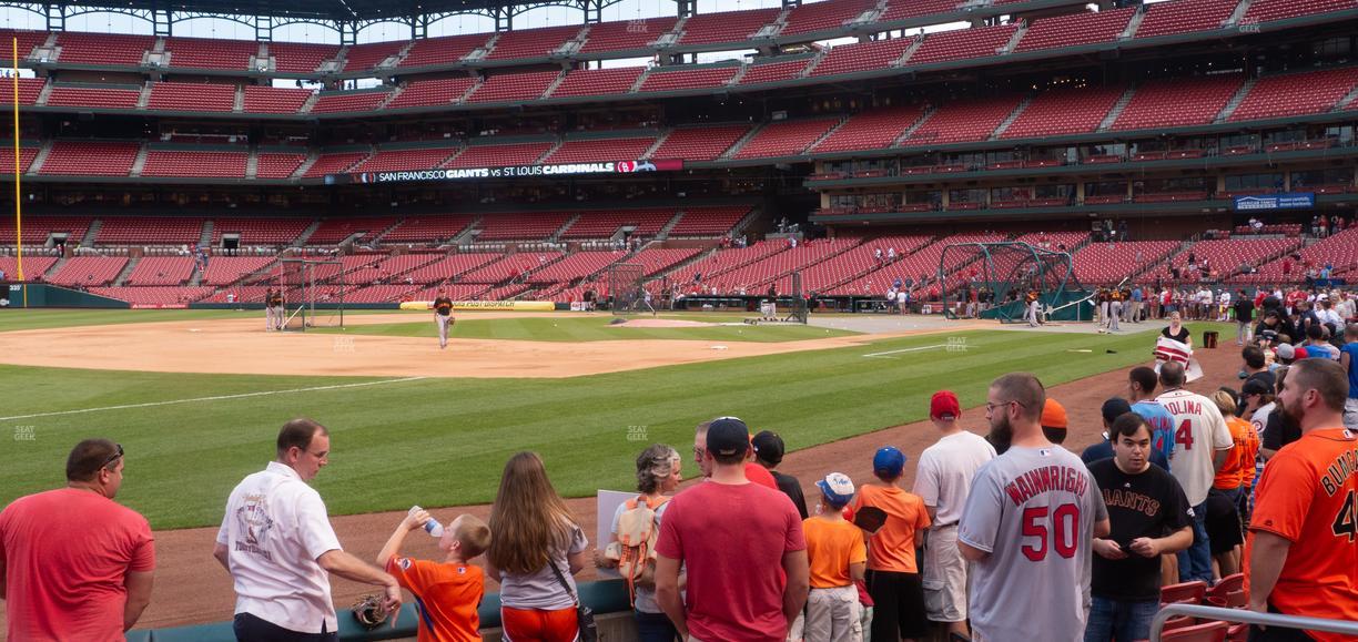 Busch Stadium - Section Dugout Box 162 Seat View