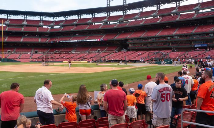 Busch Stadium - Section Dugout Box 162 Seat View
