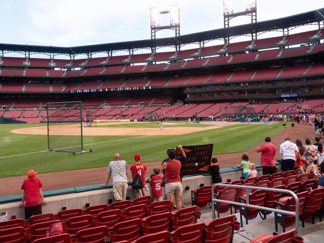 Busch Stadium - Section Dugout Box 163 Seat View Busch Stadium - Section Dugout Box 163 Seat View