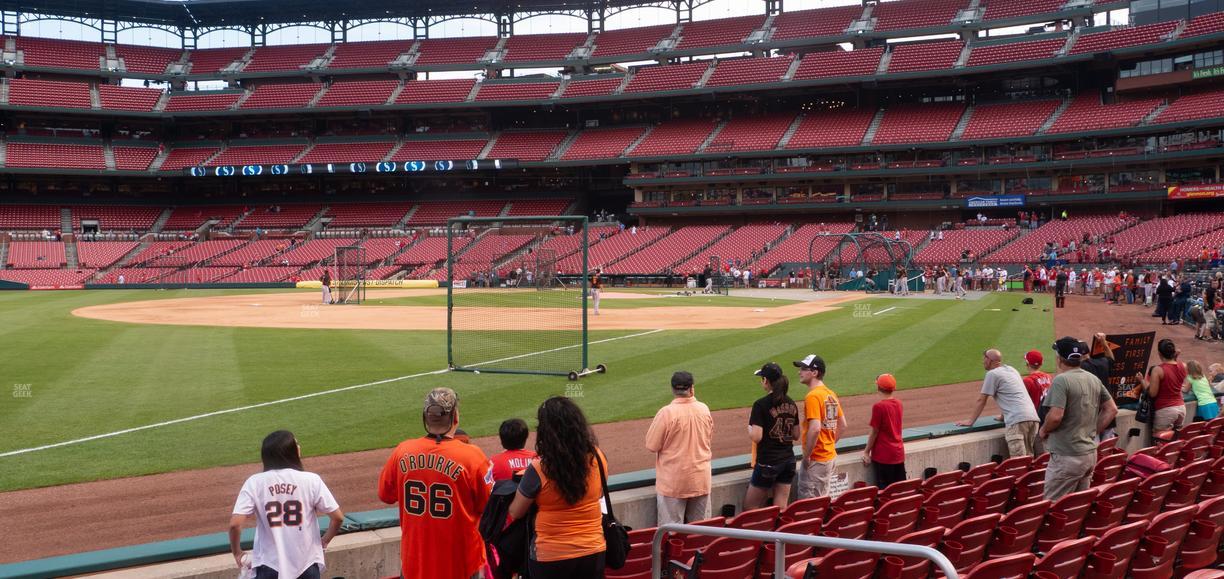 Busch Stadium - Section Dugout Box 164 Seat View