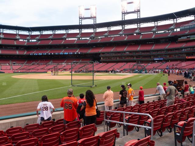 Busch Stadium - Section Dugout Box 164 Seat View Busch Stadium - Section Dugout Box 164 Seat View
