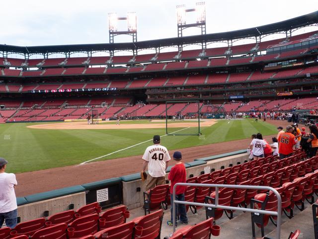 Busch Stadium - Section Dugout Box 165 Seat View Busch Stadium - Section Dugout Box 165 Seat View