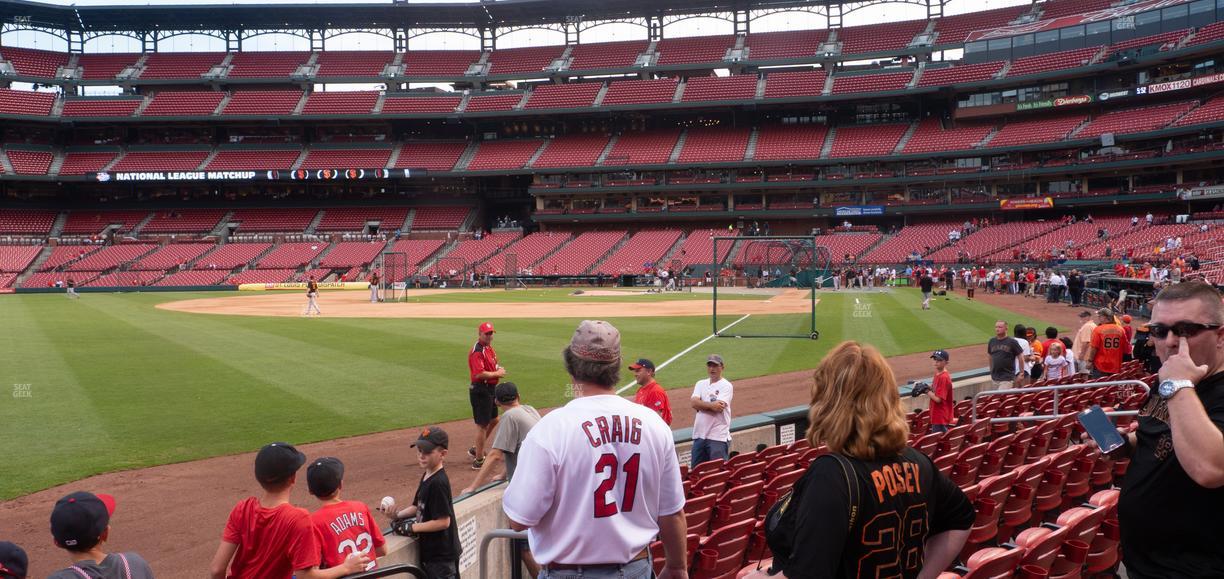 Busch Stadium - Section Dugout Box 166 Seat View