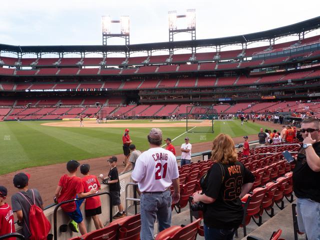 Busch Stadium - Section Dugout Box 166 Seat View Busch Stadium - Section Dugout Box 166 Seat View