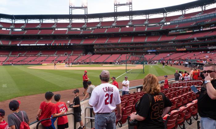 Busch Stadium - Section Dugout Box 166 Seat View