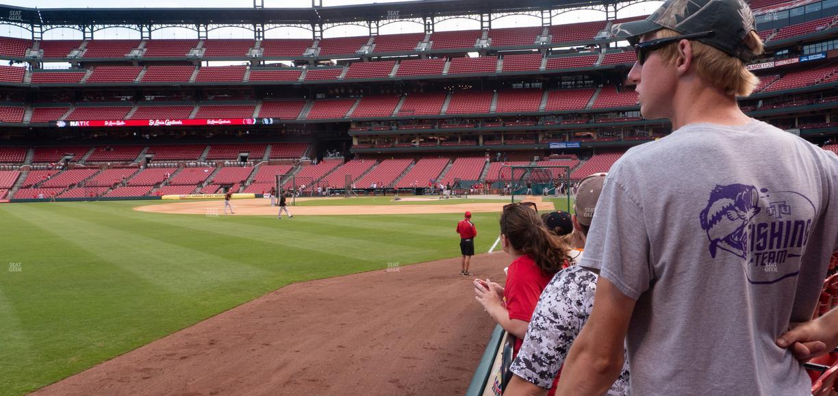 Busch Stadium - Section Dugout Box 167 Seat View