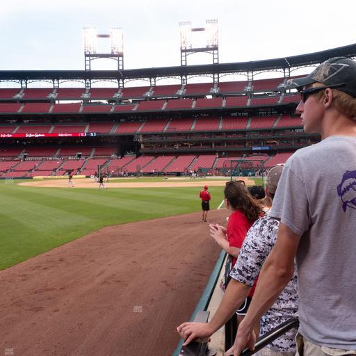 Busch Stadium - Section Dugout Box 167 Seat View