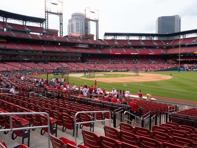 Busch Stadium - Section First Base Field Box 137 Seat View Busch Stadium - Section First Base Field Box 137 Seat View