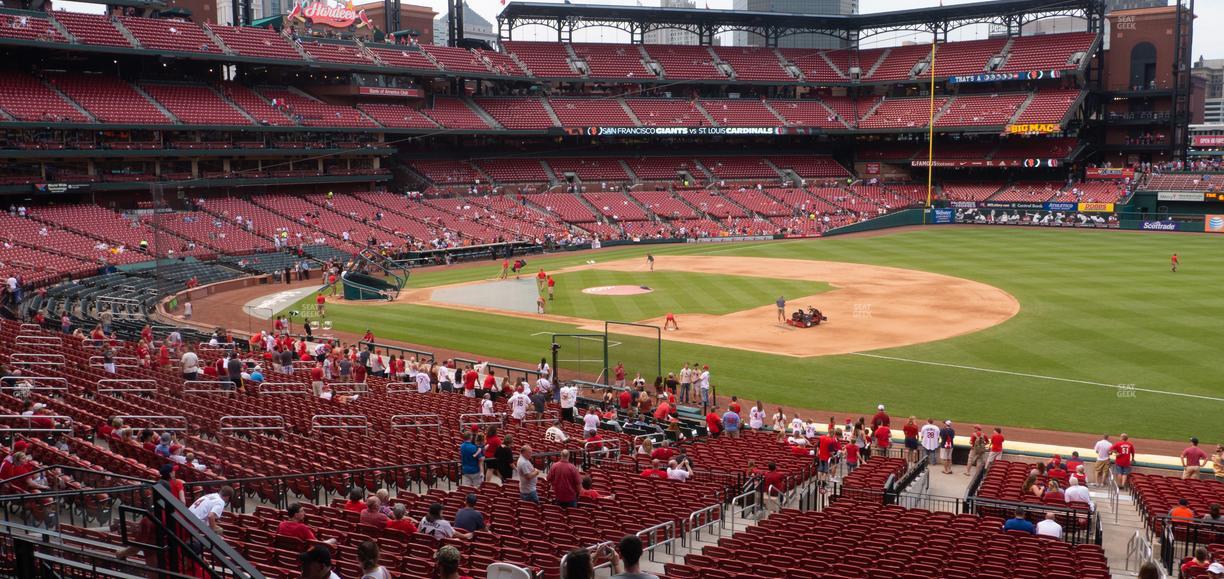 Busch Stadium - Section First Base Field Box 139 Seat View