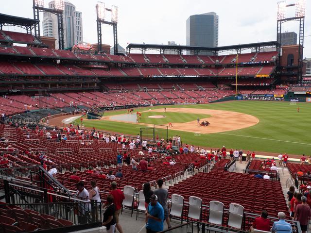 Busch Stadium - Section First Base Field Box 139 Seat View Busch Stadium - Section First Base Field Box 139 Seat View