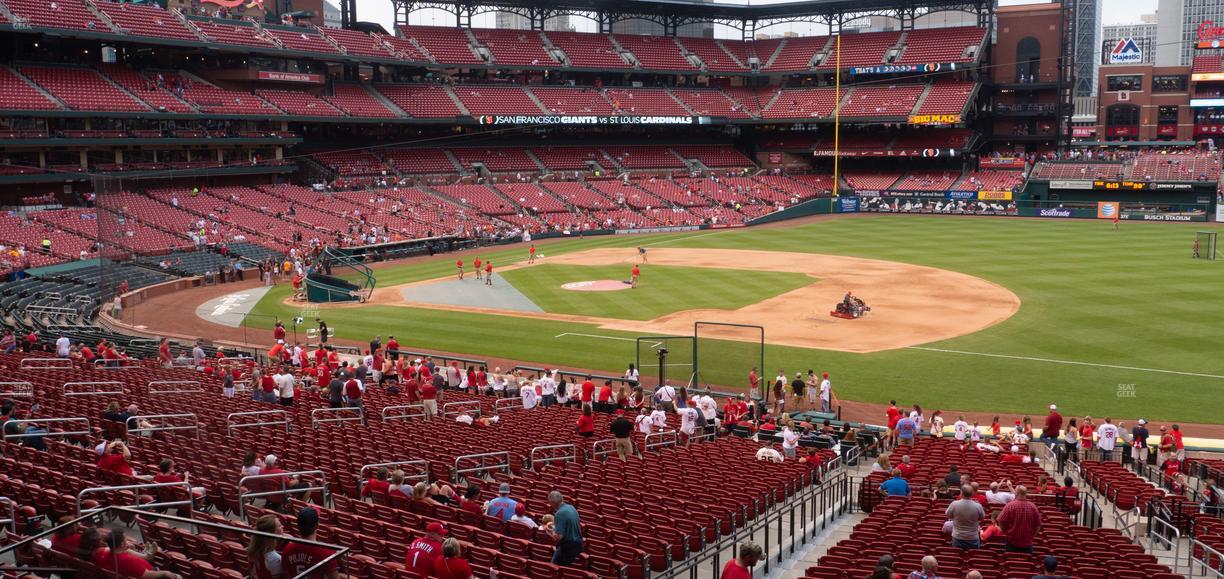 Busch Stadium - Section First Base Field Box 140 Seat View