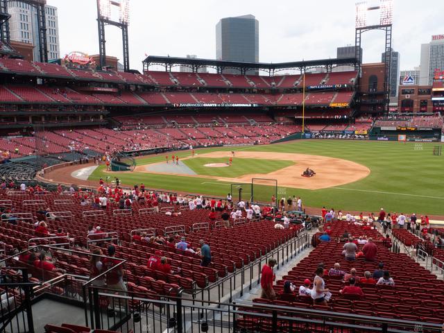 Busch Stadium - Section First Base Field Box 140 Seat View Busch Stadium - Section First Base Field Box 140 Seat View