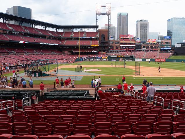 Busch Stadium - Section Home Field Box 145 Seat View Busch Stadium - Section Home Field Box 145 Seat View
