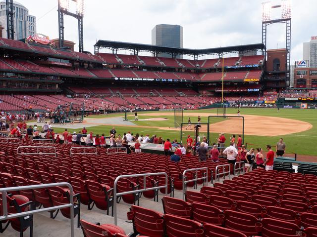 Busch Stadium - Section Infield Field Box 141 Seat View Busch Stadium - Section Infield Field Box 141 Seat View