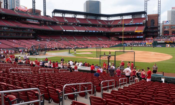 Busch Stadium - Section Infield Field Box 141 Seat View