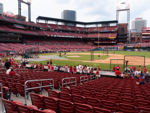 Busch Stadium - Section Infield Field Box 142 Seat View Busch Stadium - Section Infield Field Box 142 Seat View