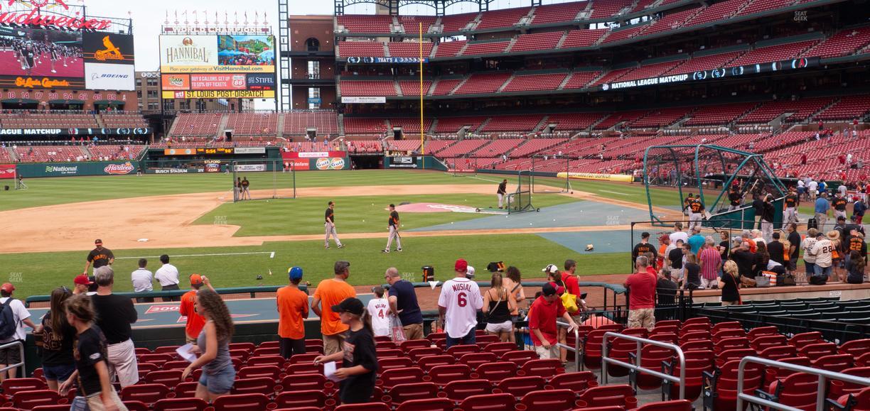 Busch Stadium - Section Infield Field Box 156 Seat View