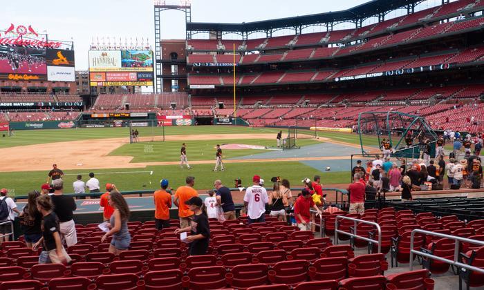 Busch Stadium - Section Infield Field Box 156 Seat View