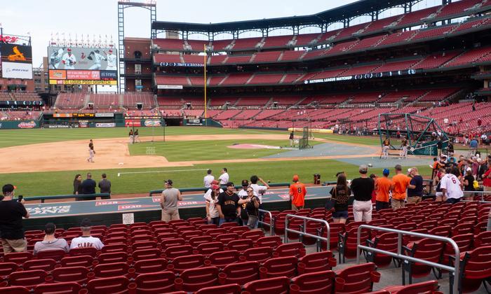 Busch Stadium - Section Infield Field Box 157 Seat View