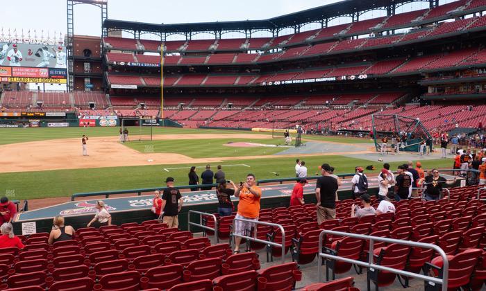 Busch Stadium - Section Infield Field Box 158 Seat View