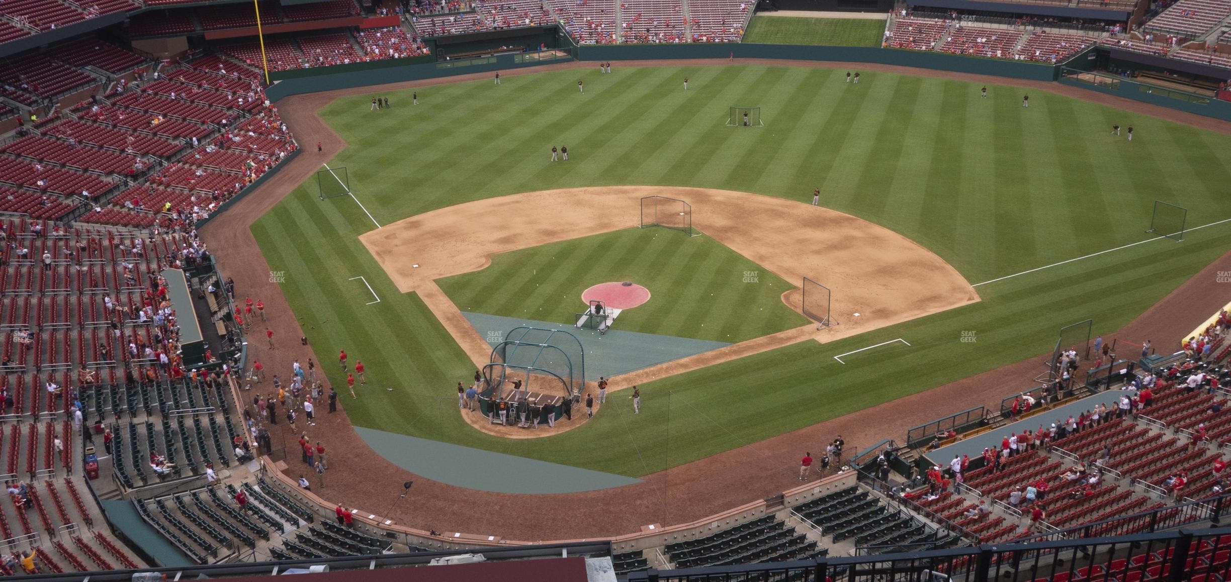 Busch Stadium - Section Infield Terrace 448 Seat View