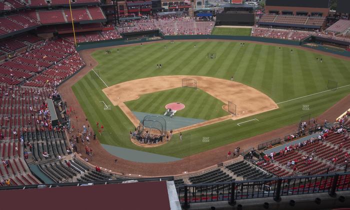 Busch Stadium - Section Infield Terrace 448 Seat View