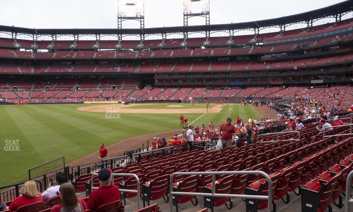 Busch Stadium - Section Lower Left Field Box 168 Seat View