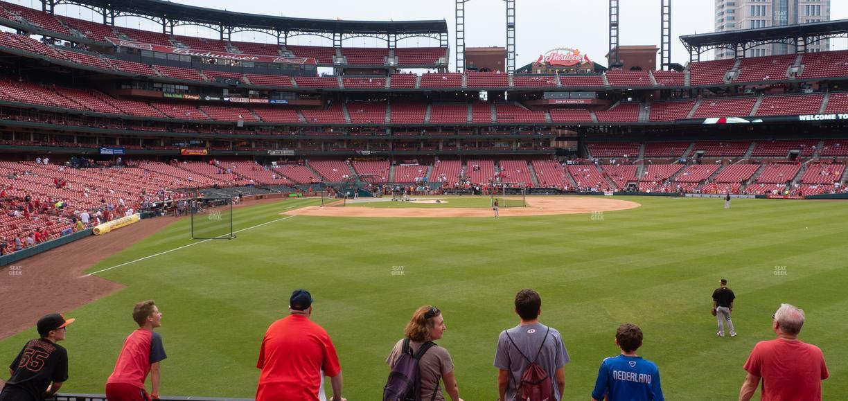 Busch Stadium - Section Lower Right Field Box 129 Seat View