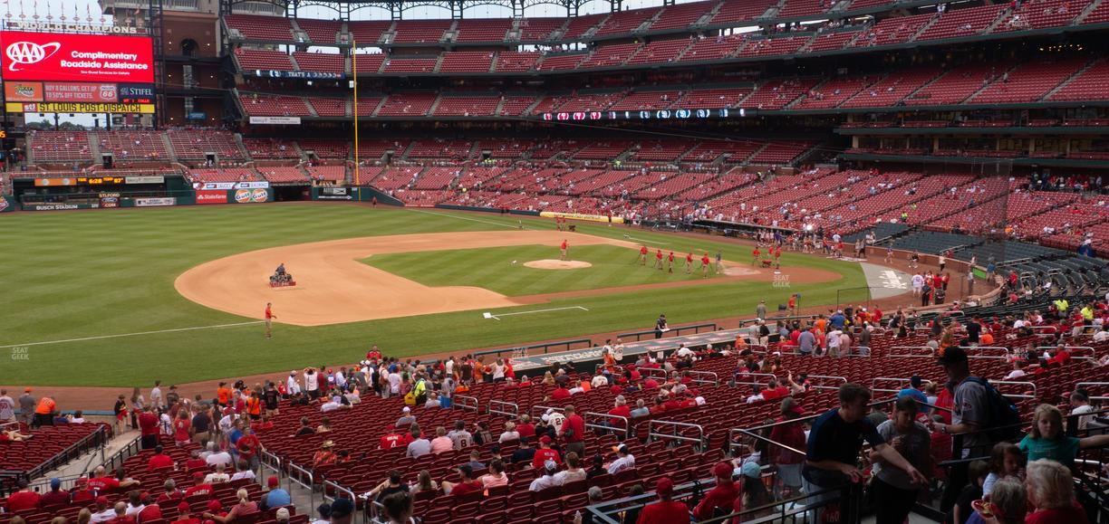 Busch Stadium - Section Third Base Field Box 160 Seat View