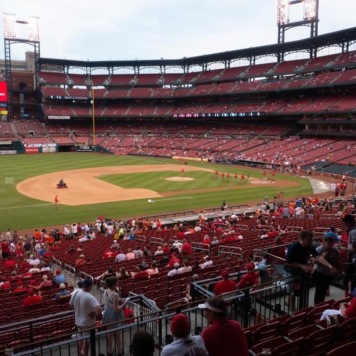 Busch Stadium - Section Third Base Field Box 160 Seat View