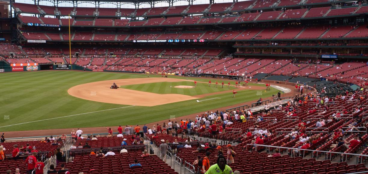 Busch Stadium - Section Third Base Field Box 162 Seat View