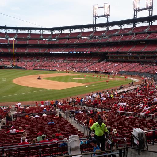Busch Stadium - Section Third Base Field Box 162 Seat View