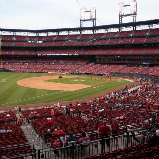 Busch Stadium - Section Third Base Field Box 163 Seat View
