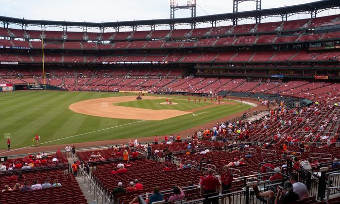 Busch Stadium - Section Third Base Field Box 163 Seat View
