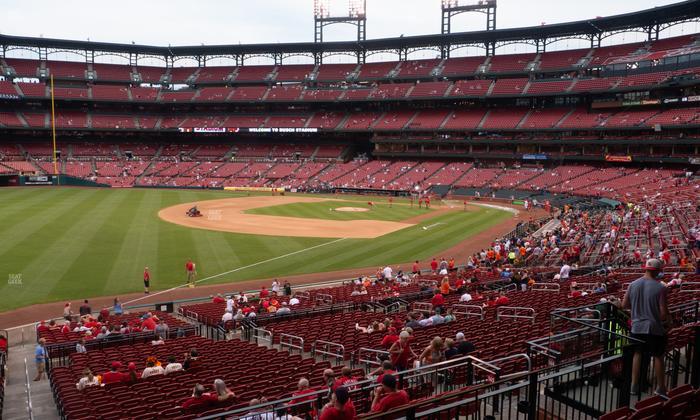 Busch Stadium - Section Third Base Field Box 164 Seat View