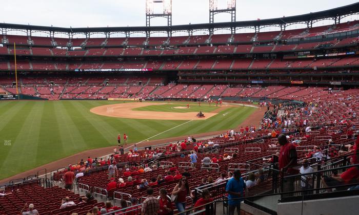Busch Stadium - Section Third Base Field Box 165 Seat View