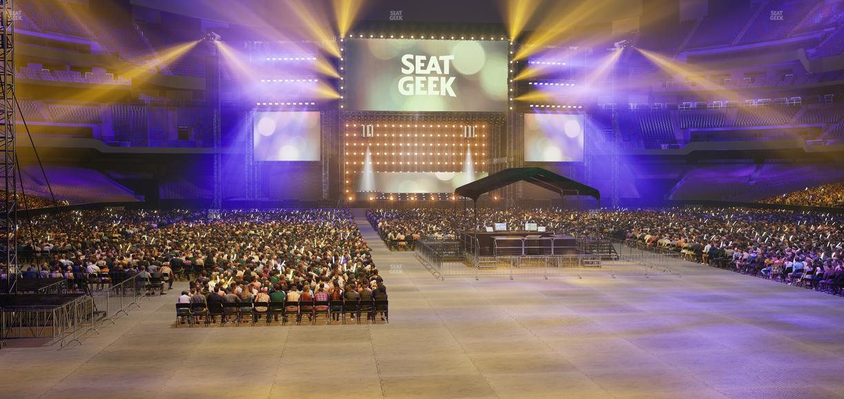 Caesars Superdome - Section 101 Club Seat View