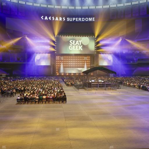 Caesars Superdome - Section 101 Club Seat View