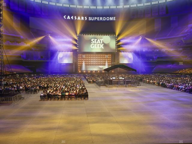 Caesars Superdome - Section 101 Club Seat View