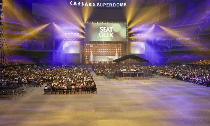 Caesars Superdome - Section 101 Club Seat View