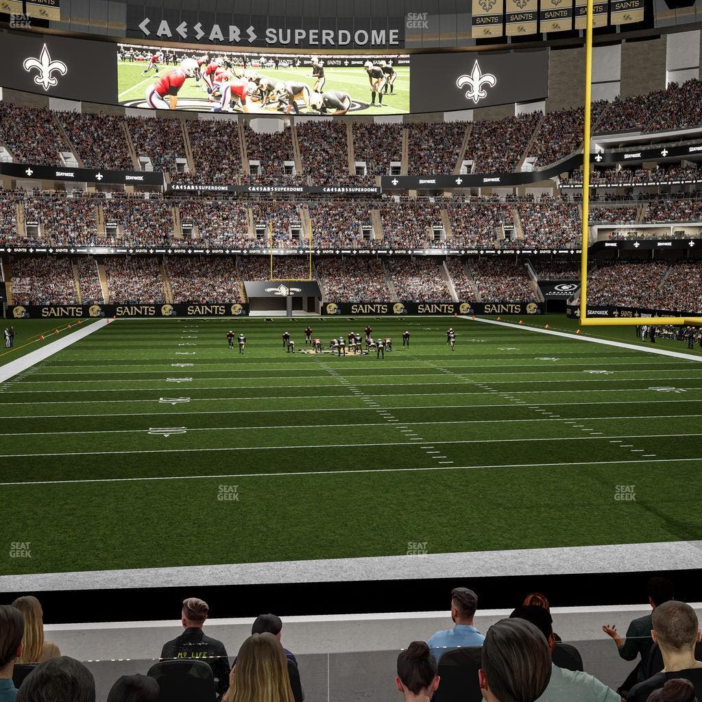 Caesars Superdome - Section 101 Club Seat View