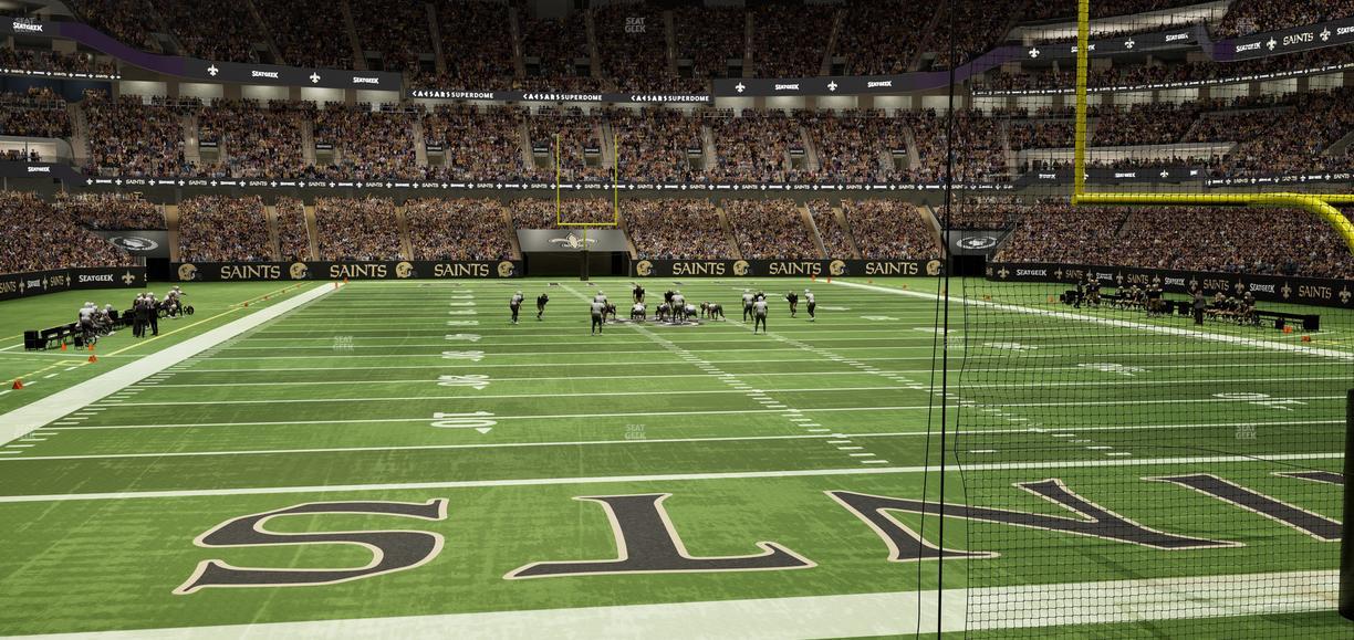 Caesars Superdome - Section 101 Club Seat View