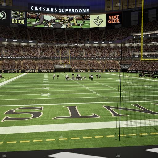 Caesars Superdome - Section 101 Club Seat View